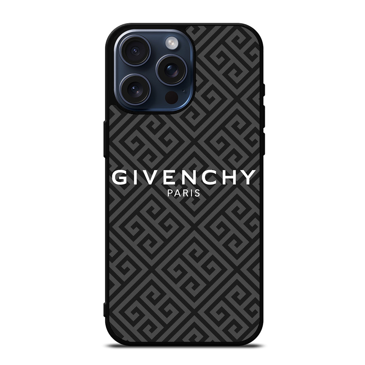 GIVENCHY PARIS LOGO PATTERN iPhone 15 Pro Max Case Cover